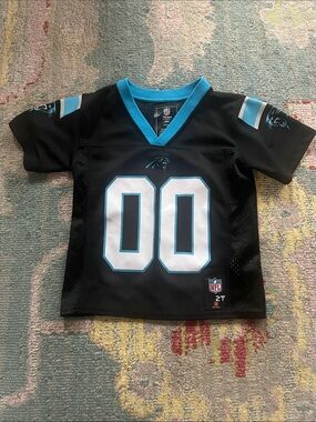 NFL Carolina Panthers Toddler Jersey in Black and Blue 2t